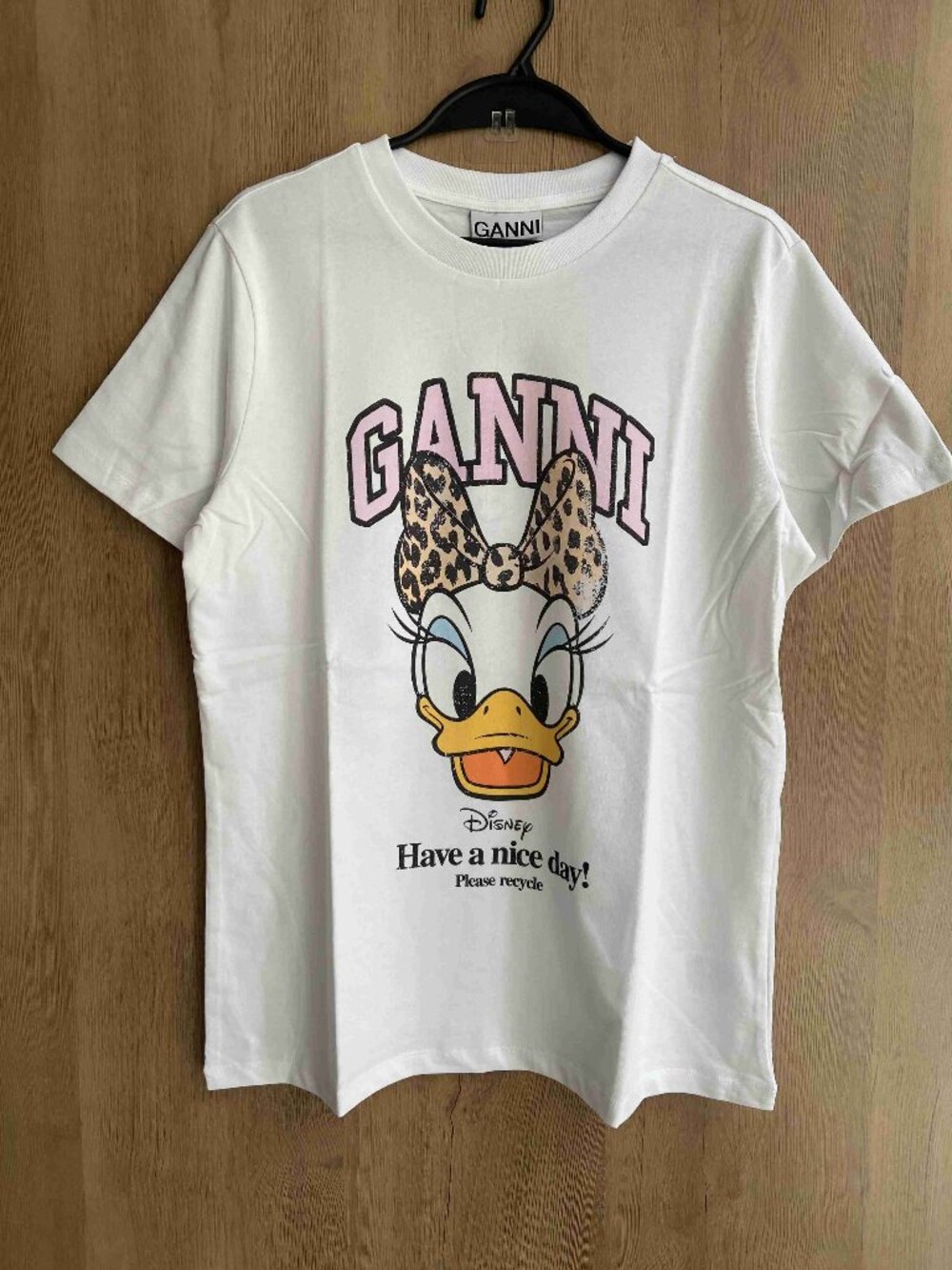 Ganni Disney Collab White Short Sleeve T‑shirt